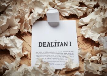 Eski bir harita üzerinde buruşturulmuş kağıtların ortasında duran döküman.